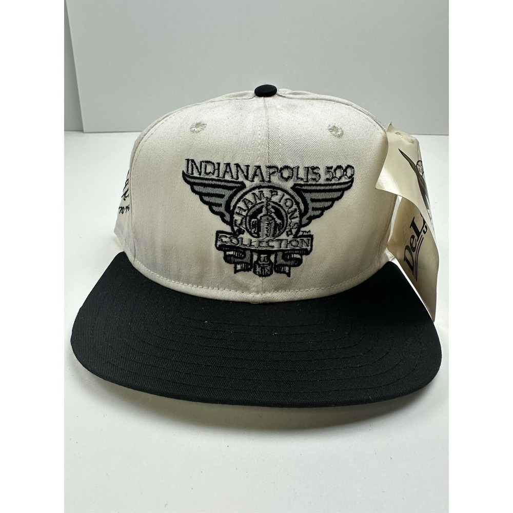 NWT 90's Indianapolis Motor Speedway Athletic Snapback Hat Al Unser